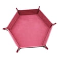 thumbnail image 2 of Bandeja hexagonal para dados, organizador duradero de doble cara, soporte para caja de almacenamiento, dados plegables Rosado CUTICAT bandeja de dados, 2 of 7