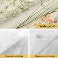 thumbnail image 4 of Spring Floral No Hooks Shower Curtain with Snap-in Liner Oil Painting Flowers Pair Birds Rustic Farmhouse Shower Curtains for Bathroom, Waterproof, Easy Install, Washable 72"x96", 4 of 9