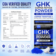 Skin Perfection Ghk-Cu Copper Peptide Powder 99.7% Pure Diy Ghk Powder to Make a Serum for Face Hair Scalp 1g