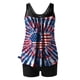 thumbnail image 5 of Trajes de baño para mujer Traje de baño conservador de cintura alta de dos piezas con estampado del Día de la Independencia de moda Trajes de baño para mujer Trajes de baño para mujer Trajes de baño d, 5 of 6