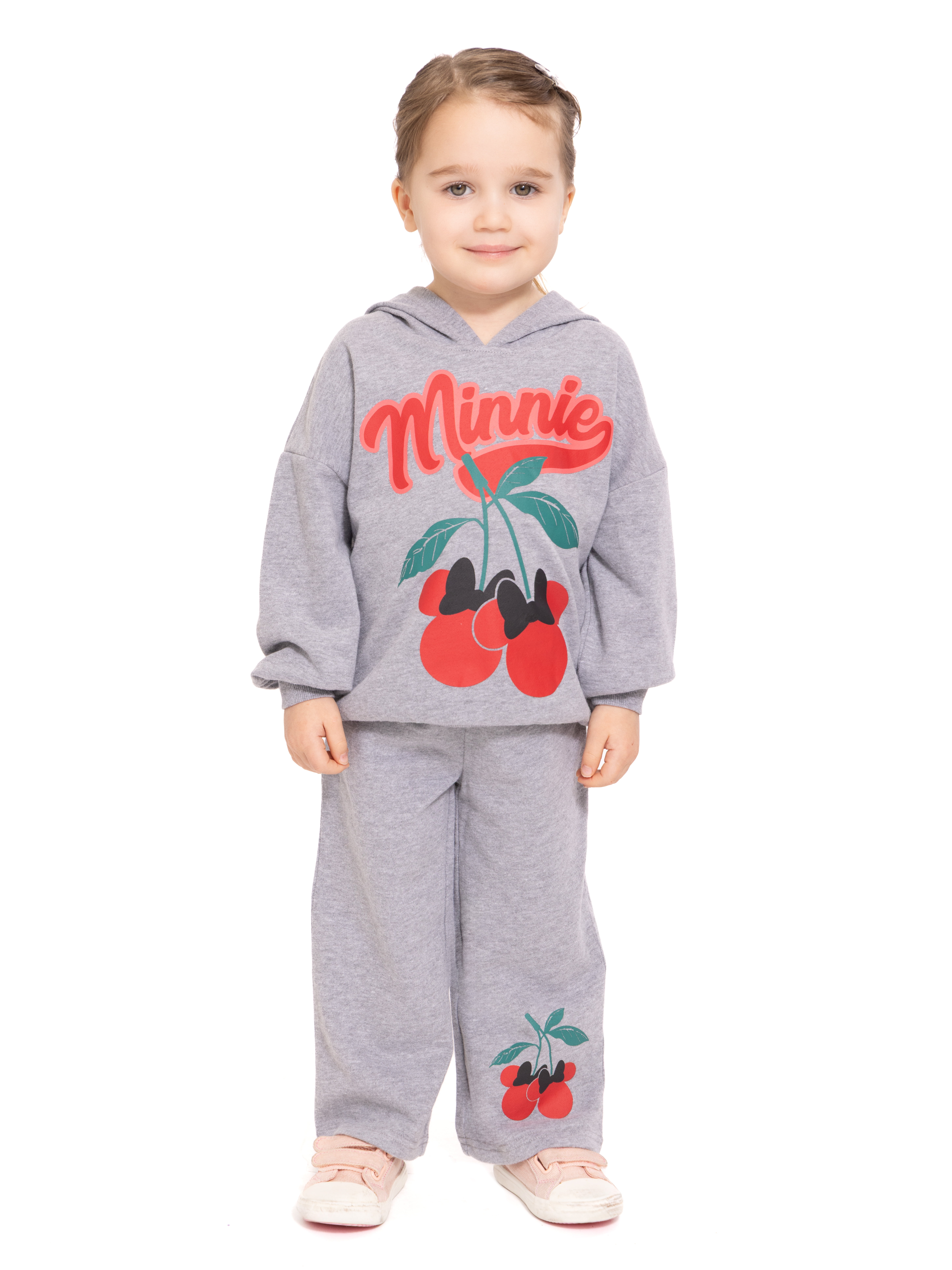 Minnie Mouse Toddler Girls' Graphic Hoodie and Matching Sweatpants Set, 2-Piece, Sizes 12M-5T
