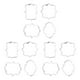 thumbnail image 4 of Moyic Paquete de 4 moldes de plástico para pasteles, reutilizables, lavables, para principiantes, para el hogar, restaurante, panadería, Type1 NO1, 4 of 6