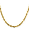 thumbnail image 3 of Auriga 10K Yellow Gold 5.4 mm Semi-Solid Rope Chain Necklace for Men 22", 3 of 7