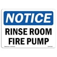 thumbnail image 1 of SignMission OS-NS-A-1218-L-18110 12 x 18 in. OSHA Notice Sign - Rise Room Fire Pump, 1 of 1
