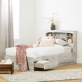 thumbnail image 6 of South Shore Aviron Twin Mates Bed (39") with 3 Drawers, Seaside Pine, 6 of 9