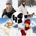 thumbnail image 3 of REDESS Winter Hat, Scarf & Glove Set for Men and Women,Wine, 3 of 6