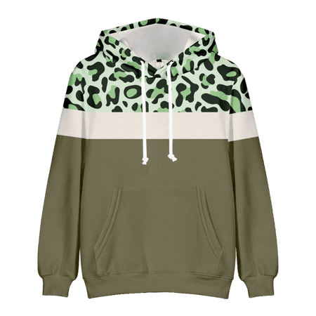 

MLFU Women s Stitching Pullover Hoodie Top Cotton Soft Novelty Loose Costume For Girls Boys