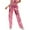 Pink, variant on Cargo Pants Women,Work Pants,Women's Metallic Shiny Trousers Elastic Waistband Loose Casual Long Trousers Jogging Bottoms Plain Wet Look,Pants for Women,Palazzo Pants,Leather Pants,Pink,M