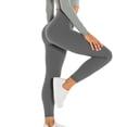 thumbnail image 6 of amlbb Pants for Women Workout Out Leggings Stretch Waist Button Pocket Yoga Gym Loose Pants Soft Casual Lounge Joggers Womens Sweatpants, 6 of 9
