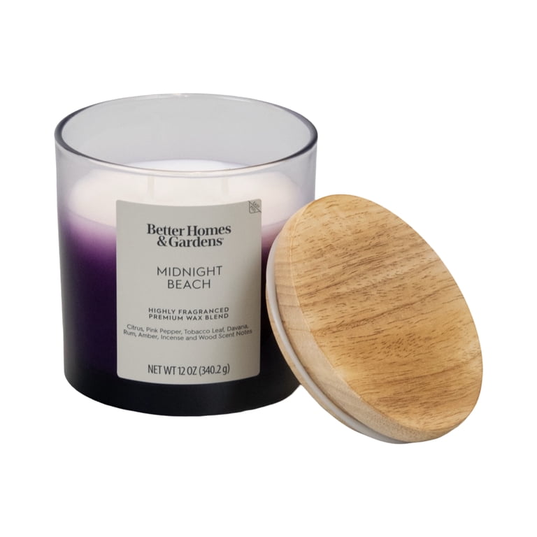 Better Homes & Gardens Midnight Beach Scented 2-Wick Ombre Jar