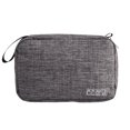thumbnail image 1 of Bolsa de almacenamiento con varios compartimentos para organizador de cosméticos y artículos de tocador para viajes al aire libre, gris, 1 of 4