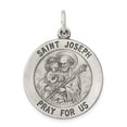 thumbnail image 1 of FB Jewels Sterling Silver Antiqued Saint Joseph Medal, 1 of 1