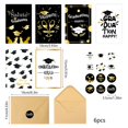 thumbnail image 3 of DPTALR Graduation Season Card 6pcs With Envelope And Sticker Blessing Message Classmate Gift Graduation Card, 3 of 6