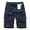Dark Blue, variant on WERYOUNG Men Summer Solid Color Casual Wash Pocket Cargo Shorts Relaxed Fit Trunks, Army Green, 32