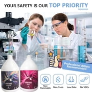 Epoxy Resin 2 Gallon, Crystal Clear Epoxy Resin Kit for Pros & Beginner,Casting Resin for Art Coating & Casting Jewelry DIY River Table Countertop Tumbler Wood Canvas Painting Art Craft Resin