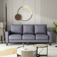 thumbnail image 3 of Gzxs 2Pcs/Set Modern Sofa Couch Set, Fabric Loveseat & 3-Seat Long Sofa, Dark Gray, 3 of 6
