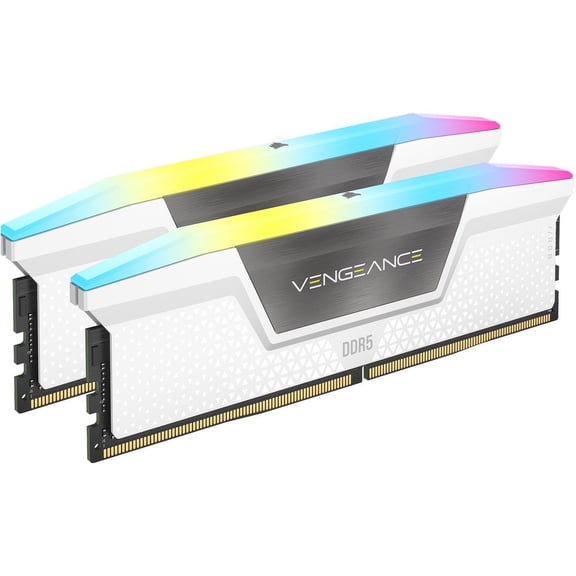 CORSAIR Vengeance RGB 64GB (2 x 32GB) 288-Pin PC RAM DDR5 6400 (PC5 51200) Desktop memory Model CMH64GX5M2B6400C32W