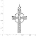 thumbnail image 3 of Auriga Fine Jewelry 925 Sterling Silver Rhodium-plated Polished Celtic Cross Pendant for Women, 3 of 6