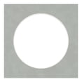 thumbnail image 3 of Light Grey Suede Picture Frame Mat for 8x8 Frames - Circle Opening for 4x4 Photos - 1 Mat, 3 of 7