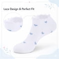 thumbnail image 3 of ARWSER 10 Pack Women Ankle Soft Breathable Socks,  Low Cut Casual Cute Ruffle Heart Knit Frilly Socks Perfect Gifts for Women, 3 of 7
