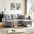 thumbnail image 4 of Soscana Living Room Sectional Sofa Couch with Reversible Ottoman 3 Seater L-shaped Couch Convertible Modular Sofa for Home Small Space Apartment Office Studio,Storage Design,Tool Free Assemble, 4 of 11