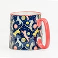 thumbnail image 3 of 10 Strawberry Street Bella Mug, Cats in Space, Set of 4, 3 of 7