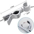 thumbnail image 2 of Adjustable Shower Head Bracket Universal 18-25mm Slide Bar 45 Degree Rotation Shower Head Rail Bracket, 2 of 5