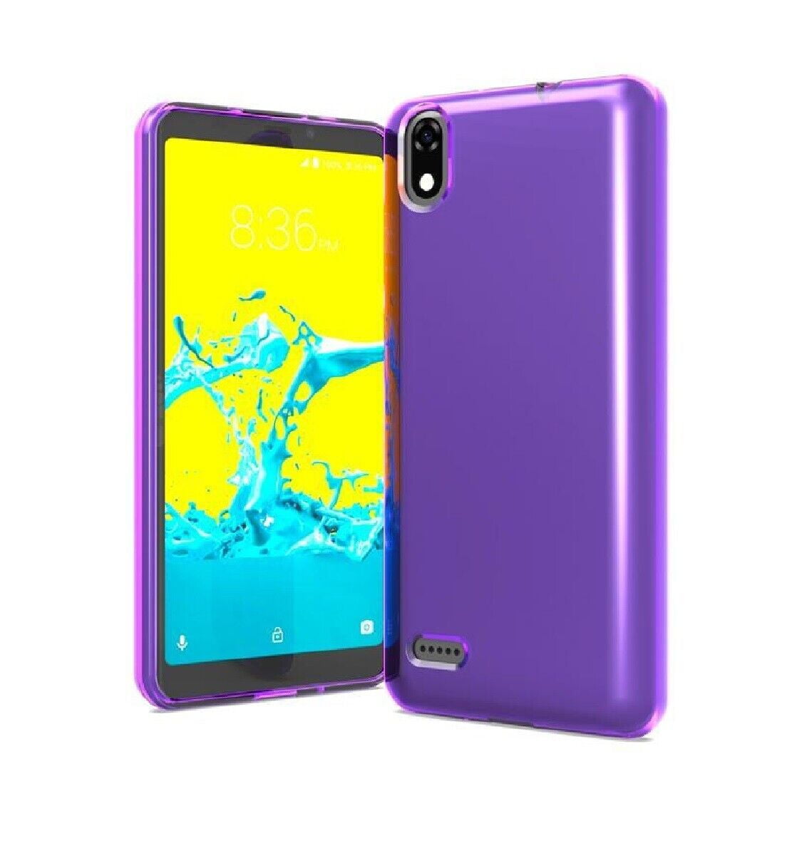 For ZTE Z1 Gabb Wireless TPU 1Piece Cover Phone Case Purple