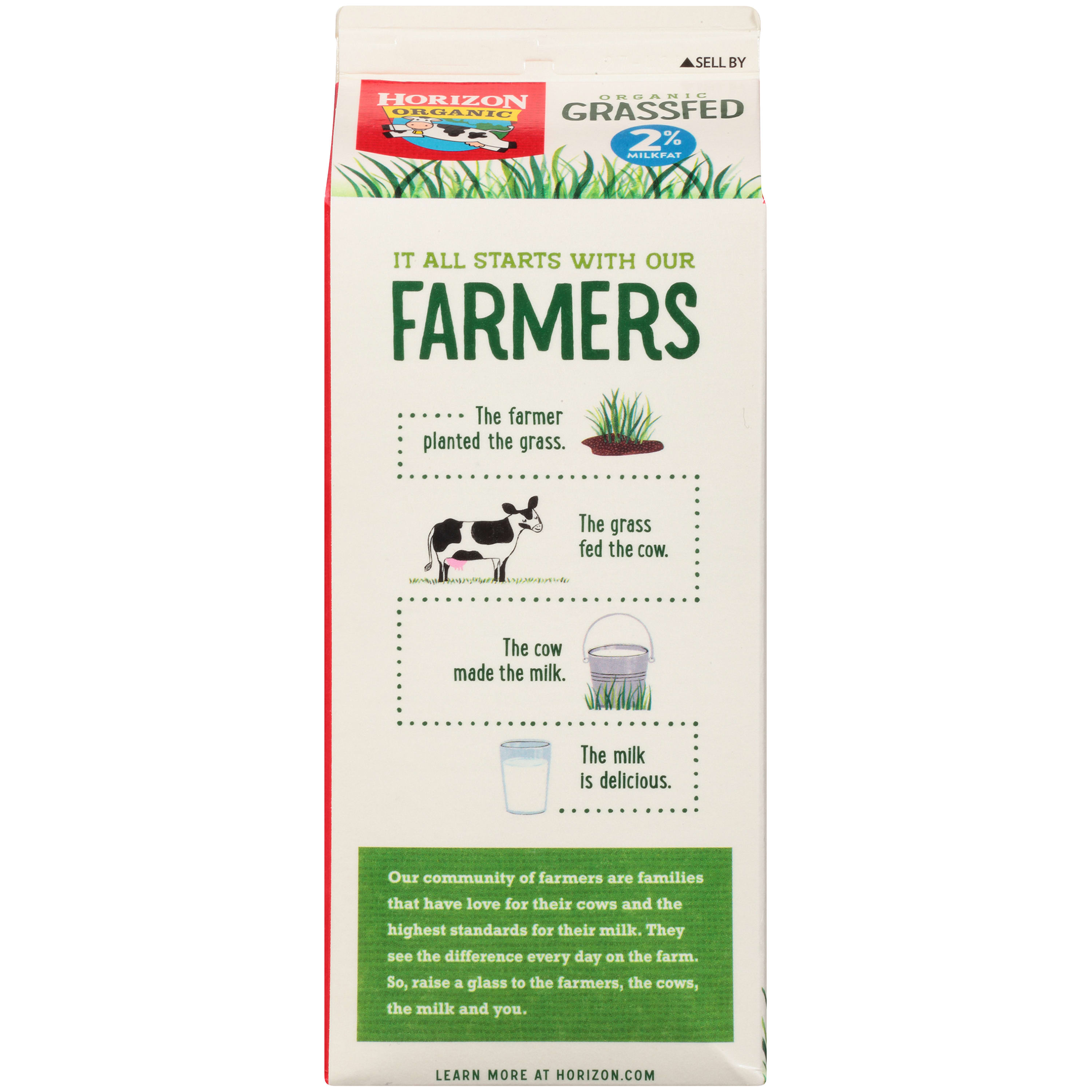 Horizon Organic 2% Reduced Fat Grassfed Milk, Half Gallon - image 3 of 10