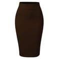 thumbnail image 1 of MixMatchy Women's Bodycon Satin Pencil Skirt, 1 of 4