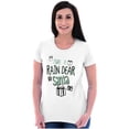 thumbnail image 3 of Christmas Make It Rain Dear Santa Womens Slim Fit Graphic Tee Brisco Brands S, 3 of 5
