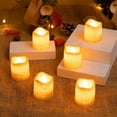 thumbnail image 4 of 12Pack Flameless LED Votive Candles, Long Lasting Battery Operated Tea Lights, Electric Fake Tea Candles Golden for Wedding, Halloween, Home Decor, 4 of 9