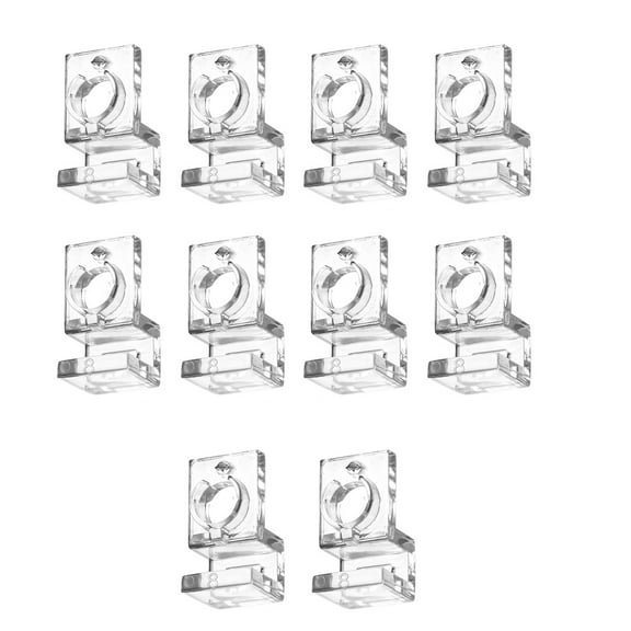 Acahhotxx holder stand, Aquarium Lid Holder for Various Fish Tanks Aquarium Bracket Clamp Stand Fishtank Habitat Supplies 10PCS - Suitable For 8 Mm