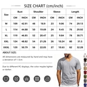 Premium V Neck T Shirts for Men - Modern Fitted Tees Vneck Shirts Khaki 3XL