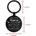 thumbnail image 2 of Nurse Appreciation Gifts - Thank You Keychain for Nurse Week Retirement Graduation, Metal Engraved Key Chain, 2 of 5