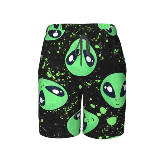 Alien Beach Pants Lightweight and Quick-Drying Teen Shorts with Mesh Lining and Drawstring