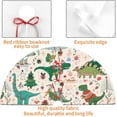 thumbnail image 3 of Cute Christmas Dinosaur Christmas Tree Skirt Funny Tree Mat for Farmhouse Xmas Holiday Party Decorations Indoor Outdoor 36 Inch, 3 of 6