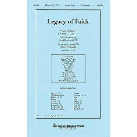 Shawnee Press Legacy of Faith Score & Parts arranged by Brant Adams