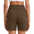 thumbnail image 4 of Athletic Shorts for Women Summer High Waisted Casual Stretchy Workout Yoga Shorts with Pockets, 4 of 8