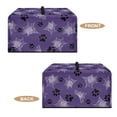 thumbnail image 4 of TSOVTHRID Dog Paw Cobweb Violet Print Microwave Oven Cover Fall Small Appliance Dust Cover Protective Toaster Oven Protector for Kitchen Countertop Halloween Decor, 20.9"W x 15.7"D x 12.4"H, L, 4 of 7