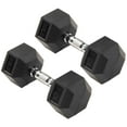 thumbnail image 1 of Signature Fitness Hex Dumbbells Strength Training Workout Equipment Set, 30 lbs, 1 of 4