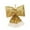 A, variant on Christmas Bow Sequin Christmas Tree Bow Creative Wreath Bow Luxury Xmas Tree Ribbon for Xmas Tree Decoration 1PCS (Gold, Large)