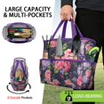 thumbnail image 2 of Garden Tool Bag,Pioneer Flower Floral Print Pattern Garden Tool Organizer,Garden Gifts,Waterproof Multi-Pocket Garden Tool Storage 11.8x5.5x11.4 Inch(Tools NOT Included), 2 of 6