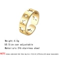 thumbnail image 3 of Hollow Out Star Corazón Anillos para Mujeres Hombres Splice Open Ajustable Parejas Anillos Joyería Regalos Accesorio Promesa Dedo Anillos de compromiso de boda, 3 of 5