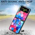 thumbnail image 6 of For Samsung Galaxy Z Flip 4 Case Luxury PU Leather Colorful Shockproof Ring Holder Portable Protective Cover, 6 of 9
