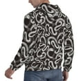 thumbnail image 3 of Hoodies for Men - Abstract Minimalist Snake White Long Sleeve Comfrt Men'S Fashion Hoodies & Sweatshirts, Sweatshirts for Men Hoodies Pullover Clothing Clothes with Pouch, 3 of 7