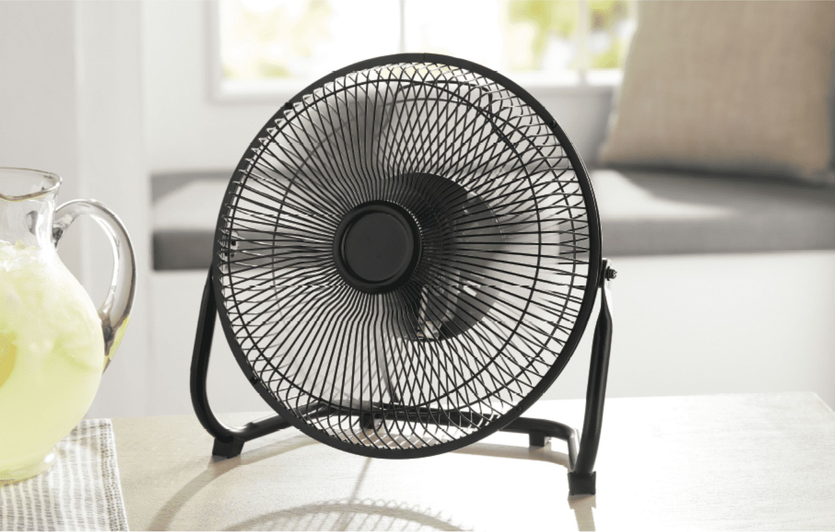 MAINSTAYS 9″ 3-SPEED HIGH VELOCITY METAL FAN WITH 360-DEGREE TILT AND WALL MOUNT
