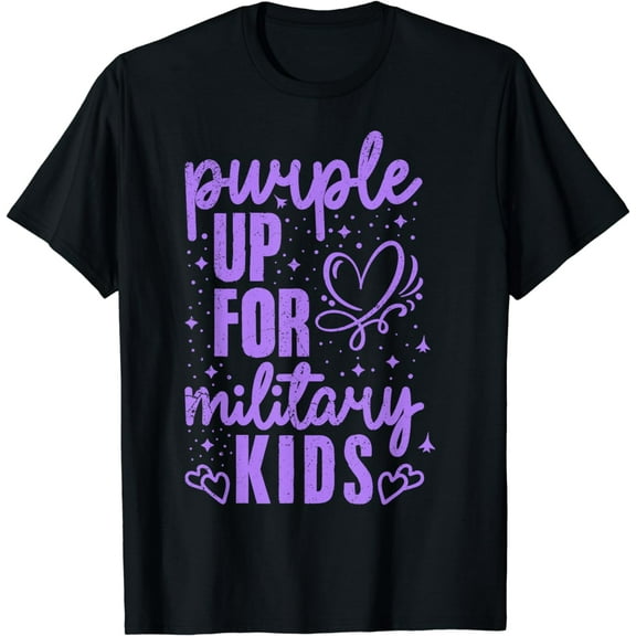 Purple Up For Military Kids Military Child Month T-Shirt