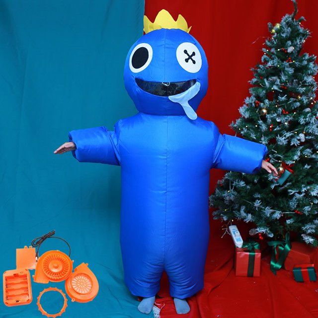 Disfraz de jardín de Banban para niños, adultos, niños, niñas, hombres, mujeres, Cosplay, Halloween, Carnaval, mascota inflable, azul, verde, Ban xuanjing unisex