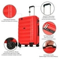 Ginza Travel 3 Piece Expandable Luggage Set,Hardside Suitcse with TSA Lock and Spinner Wheels